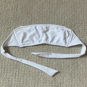 Xhilaration White Bandeau Bikini Top